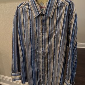 Robert Graham Multicolor Striped Button Down Shirt